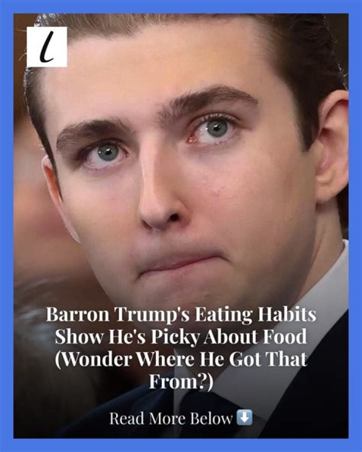 Barron Trump's Diet: A Look At His Eating Habits