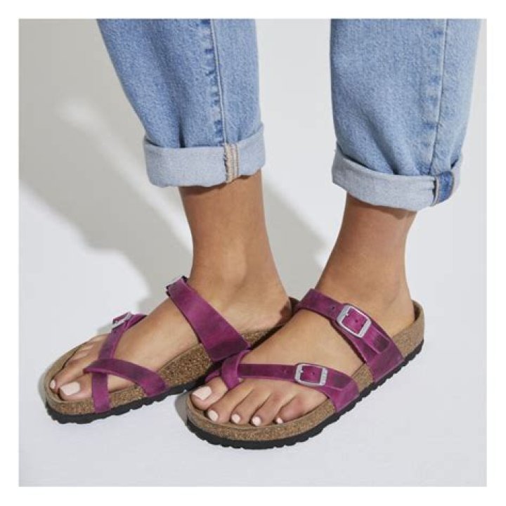 Discover Birkenstock Mayari Sandals In Vibrant Purple Fog
